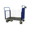 Powered Platform Truck - Steel End with Mesh Side & Opp End - Small - PWPT403YBL