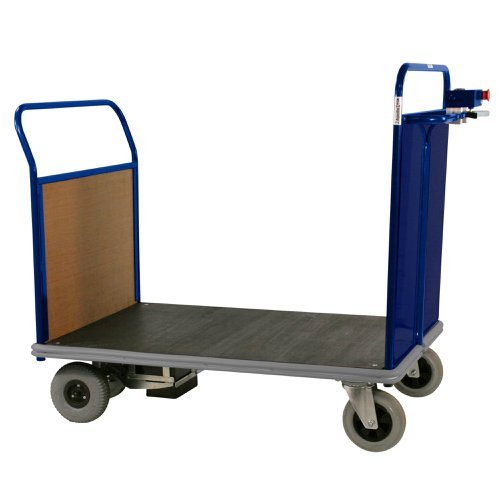 Powered Platform Truck - Steel End with Timber Opp End - Small - PWPT412YBL