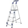 Professional Folding Step with Tool Tray; 5 Tread; 150kg; Silver/Blue - AFA05Z