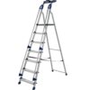 Professional Folding Step with Tool Tray; 7 Tread; 150kg; Silver/Blue - AFA07Z