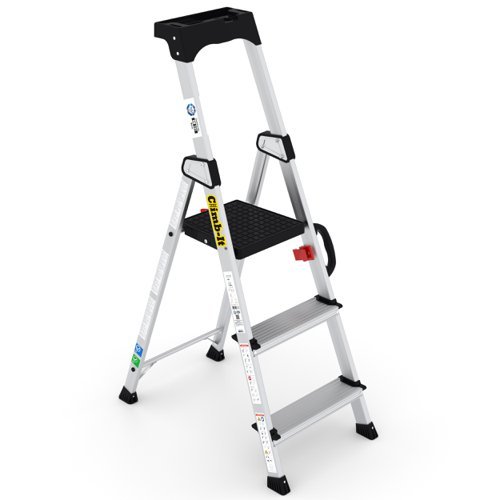 Professional Stepladders with Carry Handle - 3 Tread - CAH103