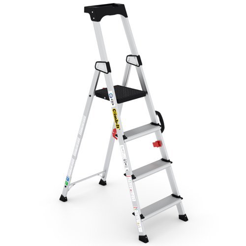 Professional Stepladders with Carry Handle - 4 Tread - CAH104