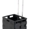 Proplaz Folding Box Truck; Fixed Wheels; Plastic; 35kg; Black - BI041Y