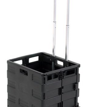 Proplaz Folding Box Truck; Fixed Wheels; Plastic; 35kg; Black - BI041Y