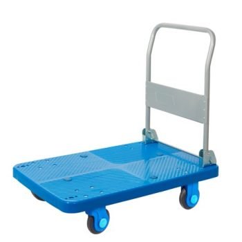 Proplaz Super Silent Platform Trolley; Super Silent Castors; Steel/Plastic; 300kg; Blue/Grey - PPS71Y