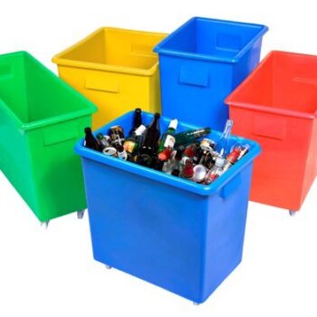 Proplaz Xtra Food Grade Polyethylene Bottle Skip; 135L; Blue - GC9414_Blue