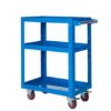 Reversible Tray/Shelf Trolley; 3 Tier; 150kg; Blue - TI346Y