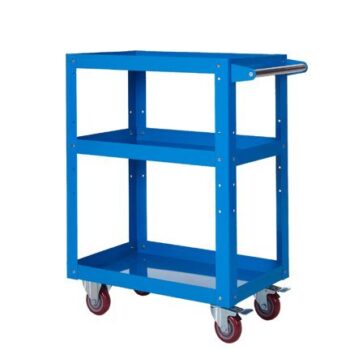 Reversible Tray/Shelf Trolley; 3 Tier; 150kg; Blue - TI346Y