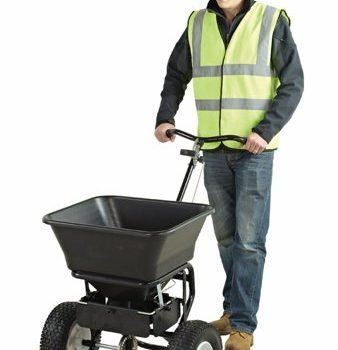 Salt Spreader; Spreads up to 3m; 43L; Polyethylene/Steel; Black - SQT01Y