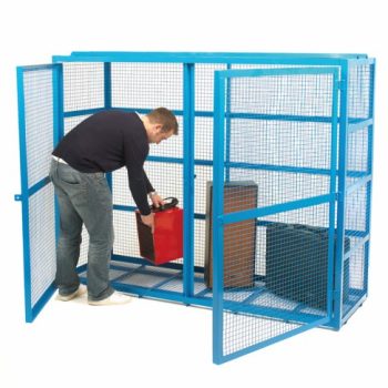 Security Cage; 1630 x 2070 x 700; Double Door; 500kg; Blue - SCB05Z