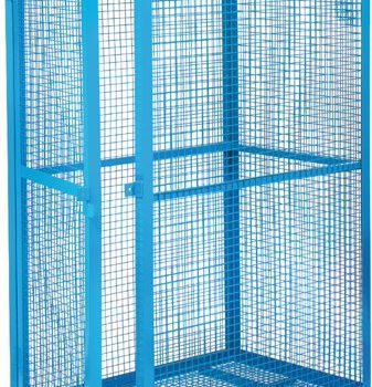 Security Cage; 1630 x 700 x 1000; Single Door; 500kg; Blue - SCB06Z