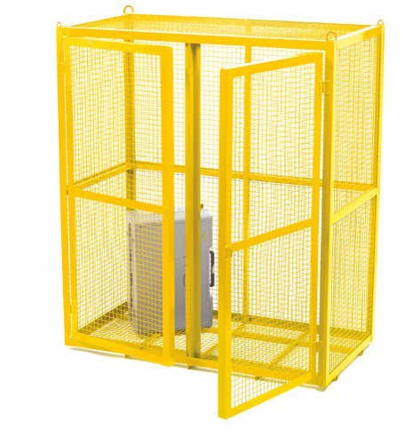 Security Cage; 1680 x 1400 x 700; Double Door; 500kg; Yellow - SCS04Z