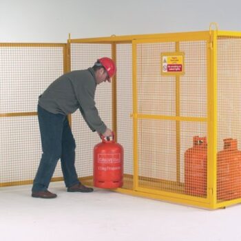 Security Cage; 1680 x 2070 x 700; Double Door; 500kg; Yellow - SCS05Z