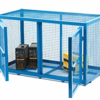 Security Cage; 830 x 1400 x 700; Double Door; 500kg; Blue - SCB02Z