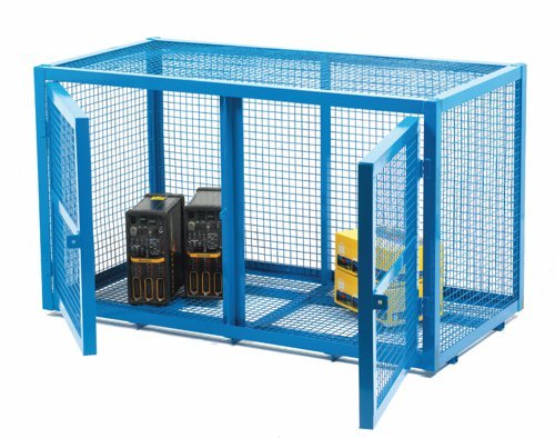 Security Cage; 830 x 1400 x 700; Double Door; 500kg; Blue - SCB02Z