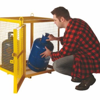 Security Cage; 880 x 700 x 700; Single Door; 500kg; Yellow - SCS01Z