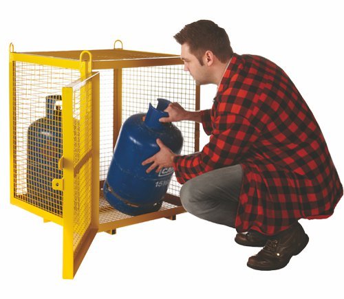Security Cage; 880 x 700 x 700; Single Door; 500kg; Yellow - SCS01Z