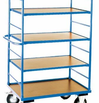 Shelf to suit Heavy Duty Shelf Truck; Heavy Duty Veneer; 30kg; Blue/Veneer - DTS08S
