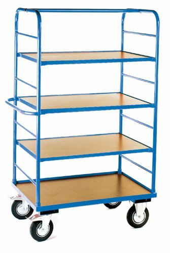 Shelf to suit Large Heavy Duty Shelf Truck; Heavy Duty Veneer; 30kg; Blue/Veneer - DTS10S