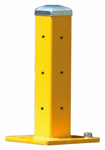 Single Post to suit Triple Ridge Steel Barriers; 483H mm; Yellow - SGP04Z