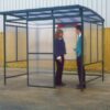 Smoking Shelter with Polycarbonate Panel; Green - BSS27Z