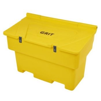 Stackable Polyethylene Grit Bin c/w Salt; 200L; Yellow - GB200ST
