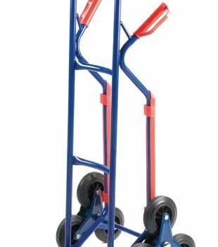 Stairclimber with Skids; 3 Star Wheels; Steel; 60/150kg; Blue - GI370Y