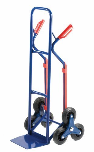 Stairclimber with Skids; 3 Star Wheels; Steel; 60/150kg; Blue - GI370Y