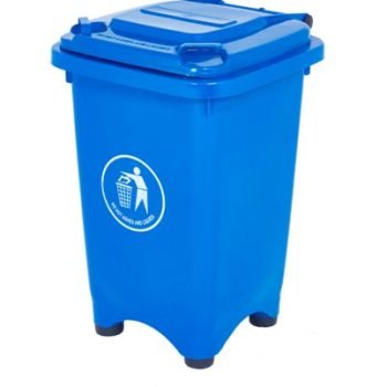 Static Bin; 50L; 30% Recycled Polyethylene; Blue - LFB50Z_Blue