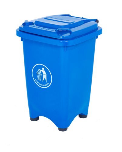 Static Bin; 50L; 30% Recycled Polyethylene; Blue - LFB50Z_Blue