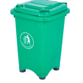 Static Bin; 50L; 30% Recycled Polyethylene; Green - LFB50Z_Green
