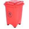Static Bin; 50L; 30% Recycled Polyethylene; Red/Orange - LFB50Z_Red/Orange