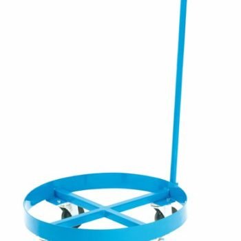 Steel Drum Dolly; Holds 1 x 210L; 800mm dia; Blue - DID09Y
