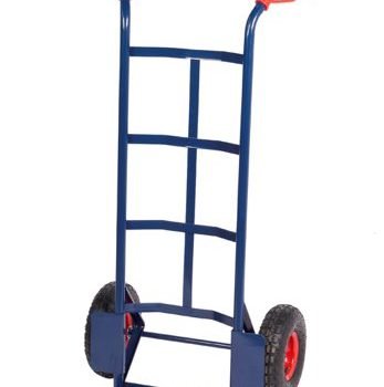 Steel Sack Truck; Pneumatic Wheels; Steel; 250kg; Blue - GI523P