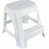 Step Stool; 2 Tread; High Quality Plastic; 130kg; White - HE400Z