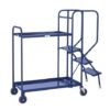 Stepped Picking Trolley 2 Tier 3 Step 800 x 500 Steel - PAOP204YBL