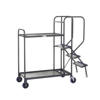 Stepped Picking Trolley 2 Tier 3 Step 800 x 500 Timber - PAOP203Y