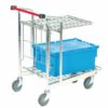 Stock Trolley with Folding Top Shelf; 200kg; Silver - NST10Y
