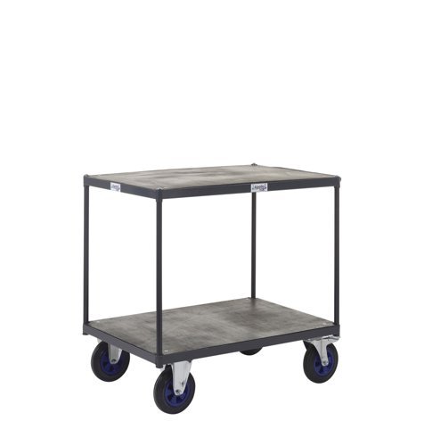 Table Top Shelf Trucks - 2 Shelf - Timber - 1000 x 700 - PAST505Y