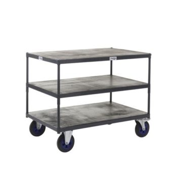 Table Top Shelf Trucks - 3 Shelf - Timber - 1000 x 700 - PAST506Y