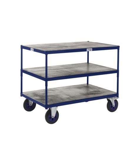 Table Top Shelf Trucks - 3 Shelf - Timber - 1000 x 700 - PAST506YBL