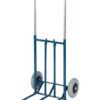 Telescopic Folding Toe Sack Truck; Solid Wheels; Steel; 100kg; Blue - GI162Y
