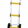 'THE PRO ' Folding Sack Truck; Puncture Proof Wheels; Aluminum; 270kg; Silver/Yellow/Black - GI270H
