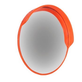 Traffic Mirror with Hoods; 450mm dia; Orange - TMH45Z