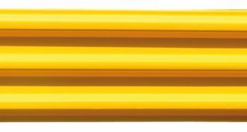 Triple Ridge Steel Barrier; 508L mm; Yellow - SGR05Z
