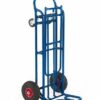 Two Way Cargo Truck; Fixed/Swivel Wheels; Steel; 150kg; Blue - GI352Y
