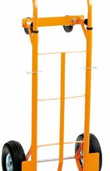 Two Way Truck; Fixed/Swivel Wheels; Steel; 200kg; Orange - GI358Y