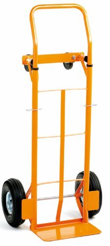 Two Way Truck; Fixed/Swivel Wheels; Steel; 200kg; Orange - GI358Y