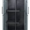 Utility Cupboard; 2 Doors; 3 (Half Shelves) Shelf; Two Tone Grey - CLD163U