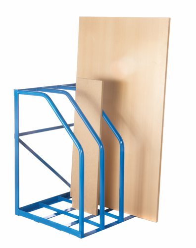Vertical Sheet Rack; 3 Bays; Distance between support bars: 230mm;Blue - GVR15
